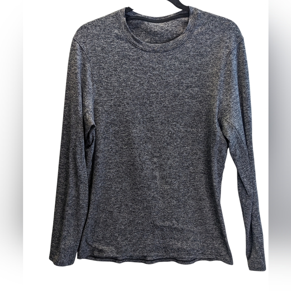 Lululemon Men's Run Swiftly Gray Heathered Long Sleeve Pull Over Shirt  M
